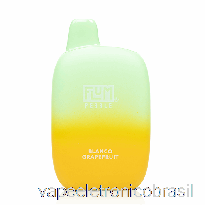 Vape Recarregável Flum Pebble 6000 Descartável Branco Grapefruit
